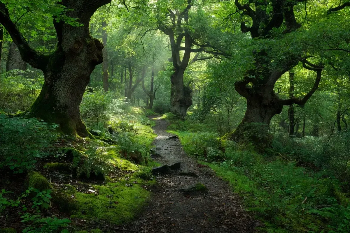 Sentier de randonnée ombragé en forêt de Chaux, fraîcheur naturelle en Jura