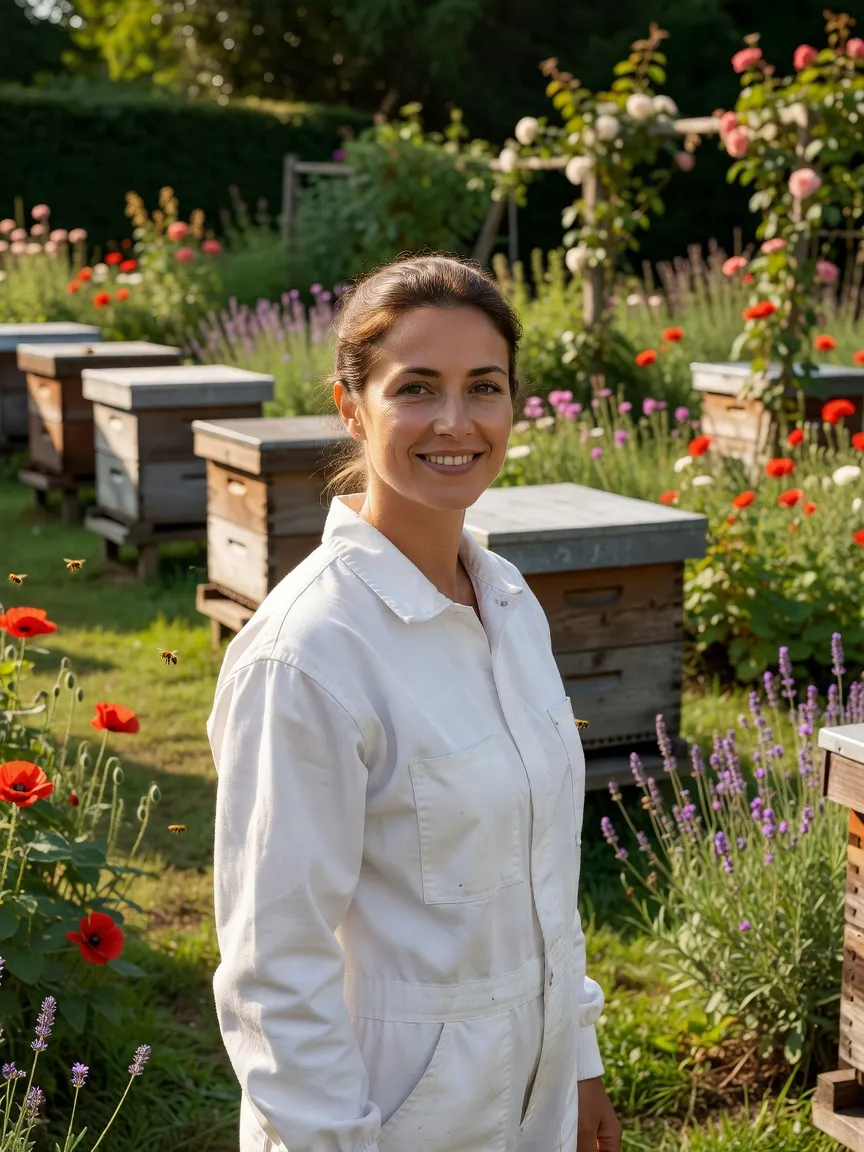 Portrait de Marie-Claire Pernot, apicultrice bio à Arbois dans le Jura
